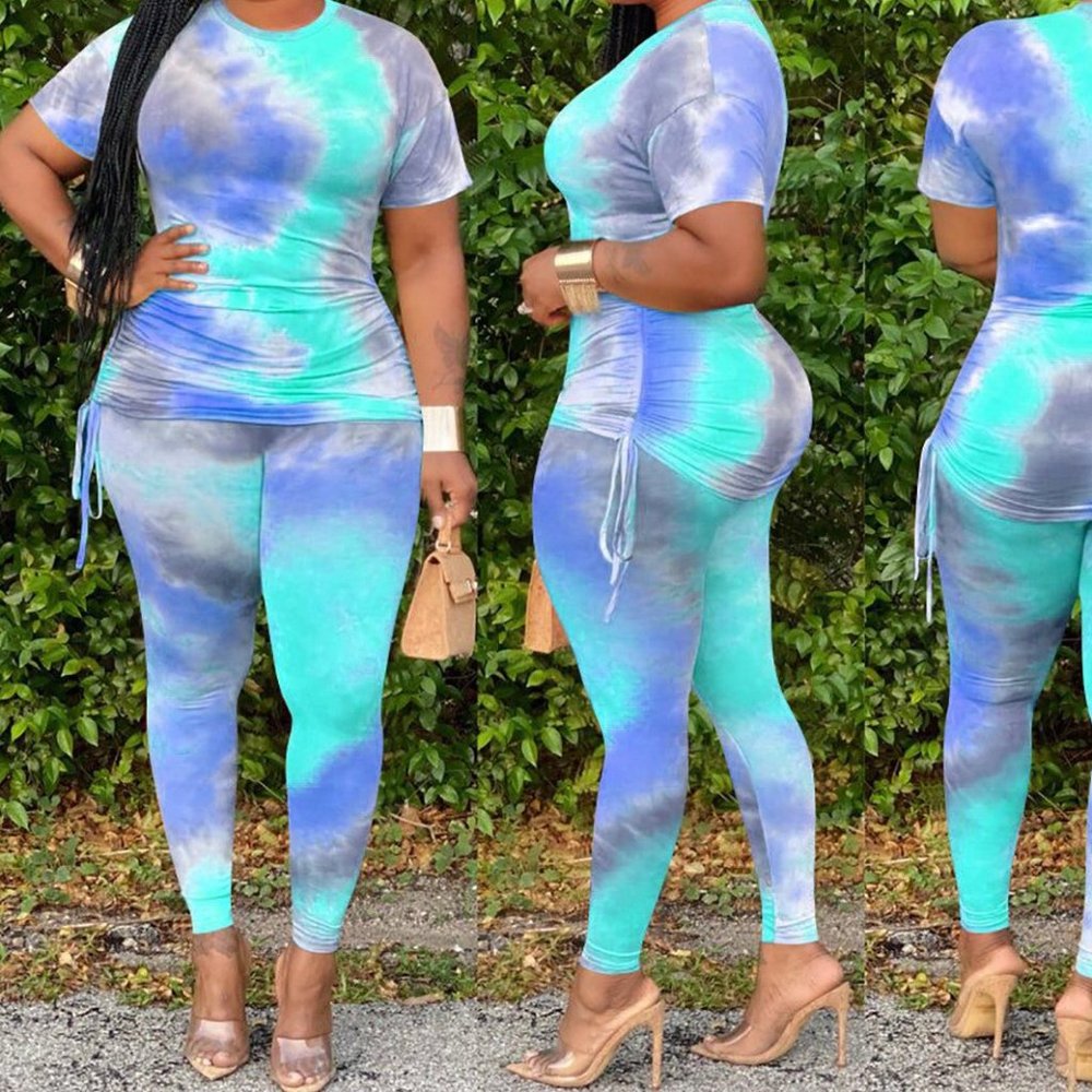 High Dye Casual Pencil Pants Set XL